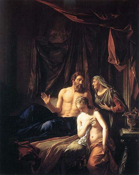 Adriaen van der werff Sarah presenting Hagar to Abraham. oil painting picture